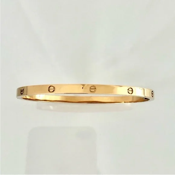 Timeless Gold Bangle Bracelet with Stud Details - Picture 6 of 11